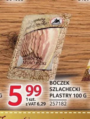 Boczek szlachecki plastry ZMB Białystok promocja w Selgros