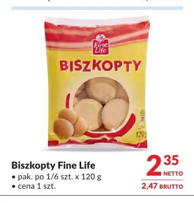 Biszkopty Fine Life promocja w Makro
