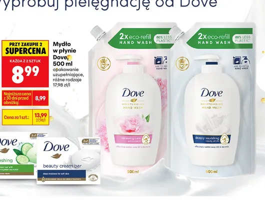 Mydło w płynie uzupełniające różne rodzaje promocja w Biedronka