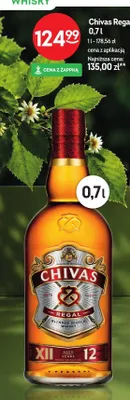Whisky Chivas Regal 12 Years promocja w Żabka