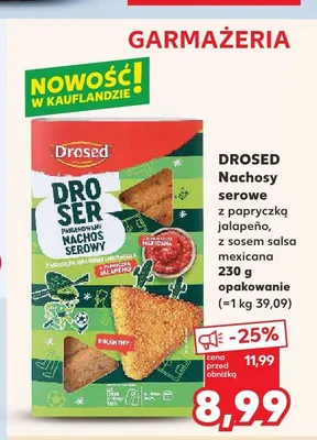 Nachosy serowe Drosed z sosem salsa mexicana promocja w Kaufland