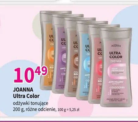 Odżywka tonująca Joanna Ultra Color promocja w Drogerie Polskie