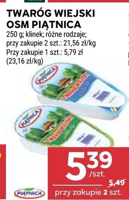 Twaróg wiejski osm piątnica promocja w Stokrotka