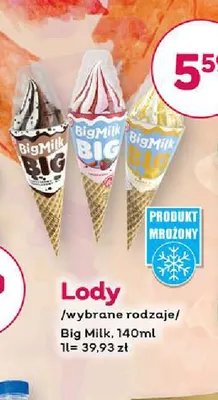 Lody Big Milk promocja w Bliski