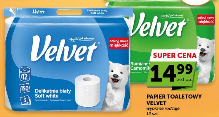 Papier toaletowy wybrane rodzaje promocja w Groszek