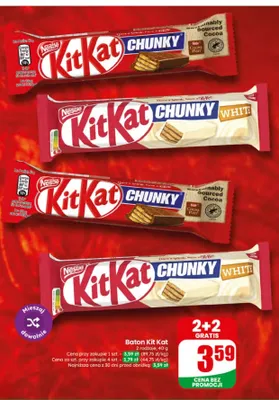 Baton KitKat Chunky White promocja w Dino