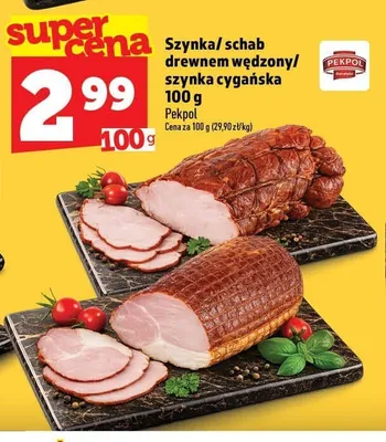 Schab drewnem wędzony Pekpol promocja w TOPAZ