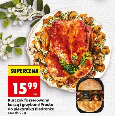 Kurczak faszerowany kaszą i grzybami Prosto do piekarnika promocja w Biedronka