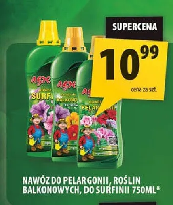 Nawóz do pelargonii, roślin balkonowych, do surfinii Agrecol promocja w Arhelan