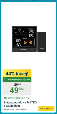 Stacja pogodowa Meteo z czujnikiem promocja w ERLI