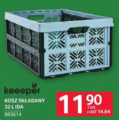 Kosz składany 32 l ida Keeeper promocja w Selgros