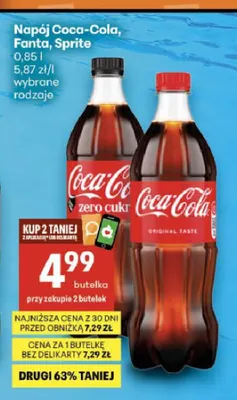 Napój gazowany Sprite promocja w Delikatesy Centrum