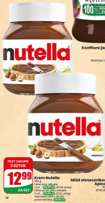 Krem Nutella promocja w Dino