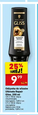 Odżywka do włosów Ultimate Repair Gliss promocja w Twój Market