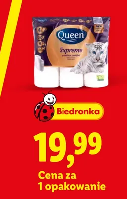 Papier toaletowy 4-warstwowy Queen Supreme promocja w Lidl