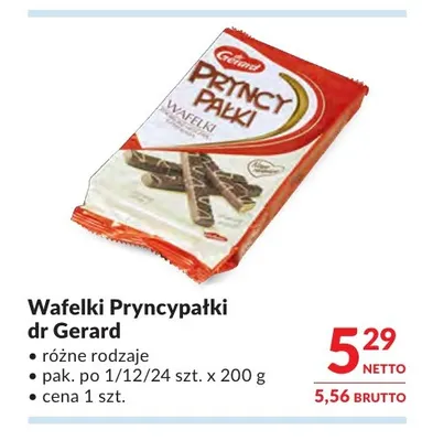 Wafelki Pryncypałki Dr Gerard promocja w Makro