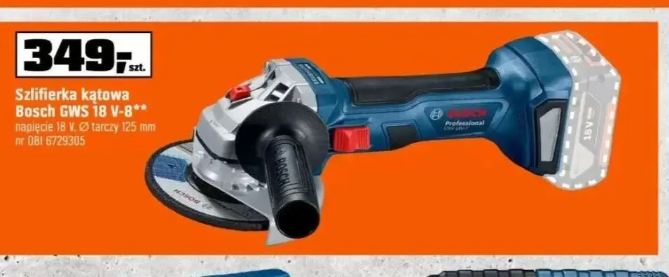 Szlifierka kątowa Bosch Gws 18V-8 promocja w OBI