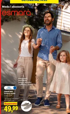 Sneakersy męskie Esmara Men rozmiary 41-46 promocja w Lidl