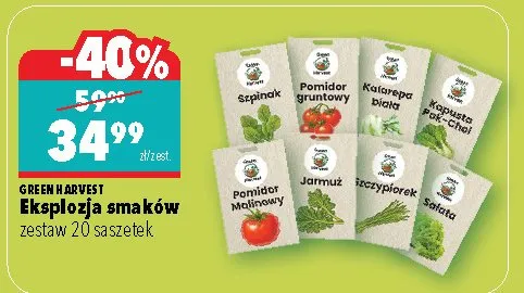 Nasiona eksplozja smaków zestaw 20 saszetek promocja w Biedronka Home