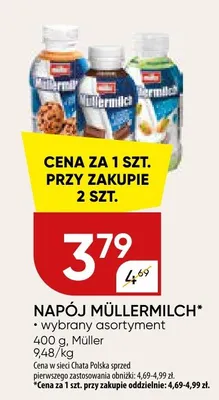 Napój Müllermilch promocja w Chata Polska