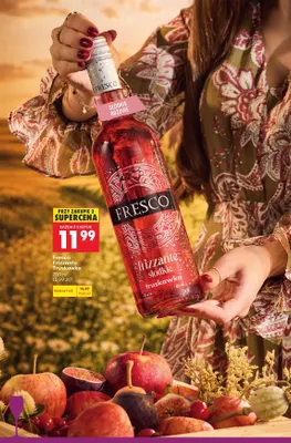 Wino musujące Fresco Frizzante Truskawka promocja w Biedronka