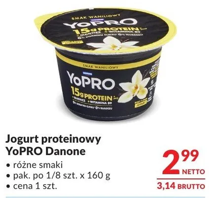 Jogurt proteinowy YoPRO Danone promocja w Makro