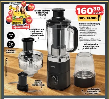 Blender wielofunkcyjny Huslog promocja w Netto