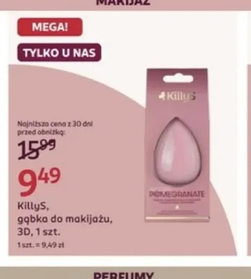Gąbka do makijażu 3D KillyS promocja w Rossmann
