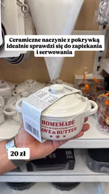 Ceramiczne naczynie z pokrywką Pepco Home promocja w Pepco