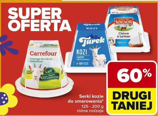 Ser kozi do smarowania promocja w Carrefour