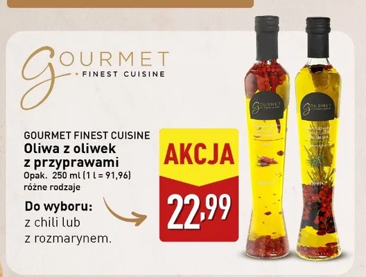 Oliwa z oliwek z chili Gourmet Finest Cuisine promocja w Aldi
