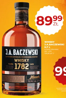 Whisky J.A. Baczewski promocja w Duży Ben