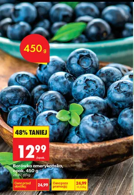 Borówka amerykańska 450 g promocja w Biedronka