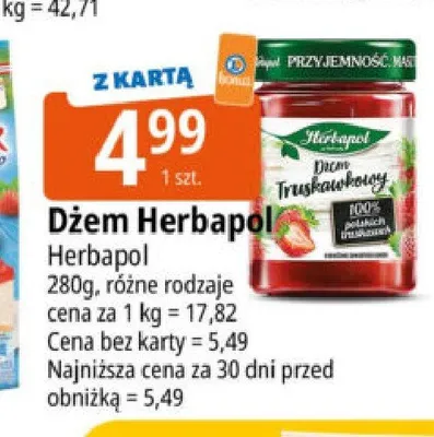Dżem Herbapol promocja w Leclerc