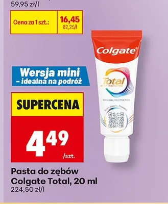 Pasta do zębów Colgate Total promocja w Biedronka