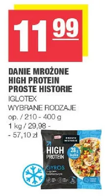 Danie mrożone High Protein proste historie promocja w SPAR