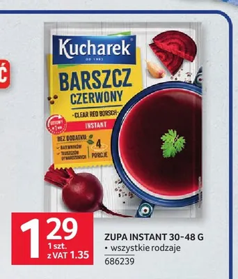Zupa instant Kucharek promocja w Selgros