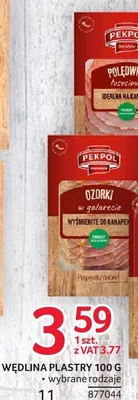 Polędwica łososiowa w plastrach Pekpol promocja w Selgros