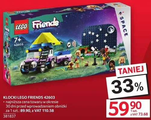 Klocki Lego Friends 42603 promocja w Selgros