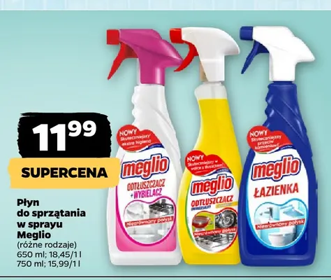 Płyn do sprzątania w sprayu Meglio promocja w Netto