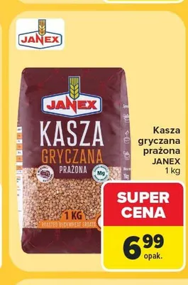 Kasza gryczana prażona Janex promocja w Carrefour Market
