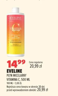 Płyn micelarny Eveline Vitamina C promocja w Drogerie Natura