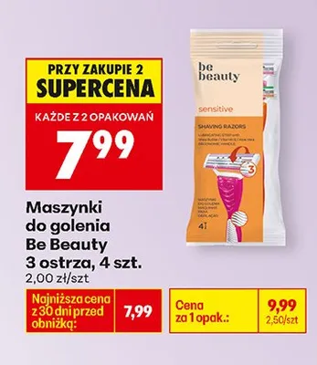 Maszynki do golenia 3 ostrza promocja w Biedronka