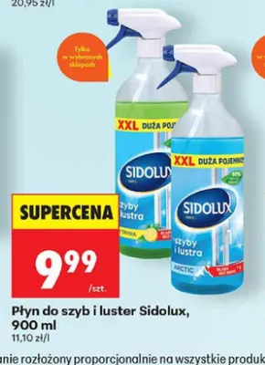 Płyn do szyb i luster Sidolux Lemon promocja w Biedronka