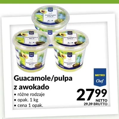 Pulpa z awokado METRO Chef promocja w Makro