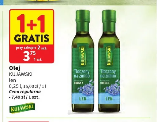 Olej Kujawski len promocja w Intermarche