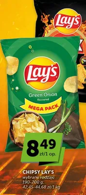 Chipsy Lay's wybrane rodzaje promocja w Groszek