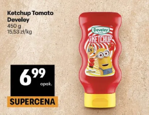 Ketchup Tomato Develey promocja w Delikatesy Centrum