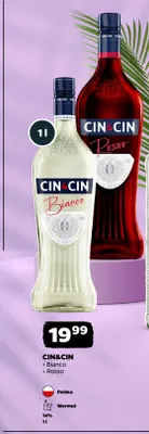 Wino białe Wermut Cin & Cin Bianco promocja w Netto