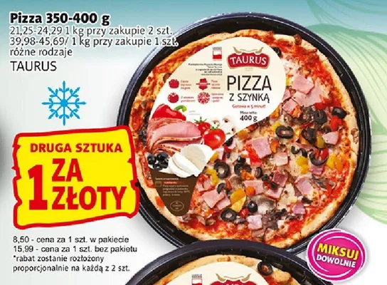 Pizza z szynką Taurus promocja w Prim Market